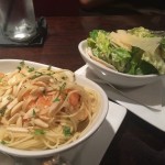 pasta and salad